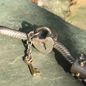 Pandora Key To My Heart with Gold Key Charm